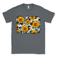 Charcoal Heather cowhide sunflower pattern Classic Tee - Zillion Design Studio