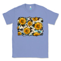 Colony Blue cowhide sunflower pattern Classic Tee - Zillion Design Studio