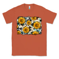 Copper cowhide sunflower pattern Classic Tee - Zillion Design Studio