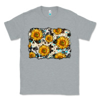 Heather Grey cowhide sunflower pattern Classic Tee - Zillion Design Studio