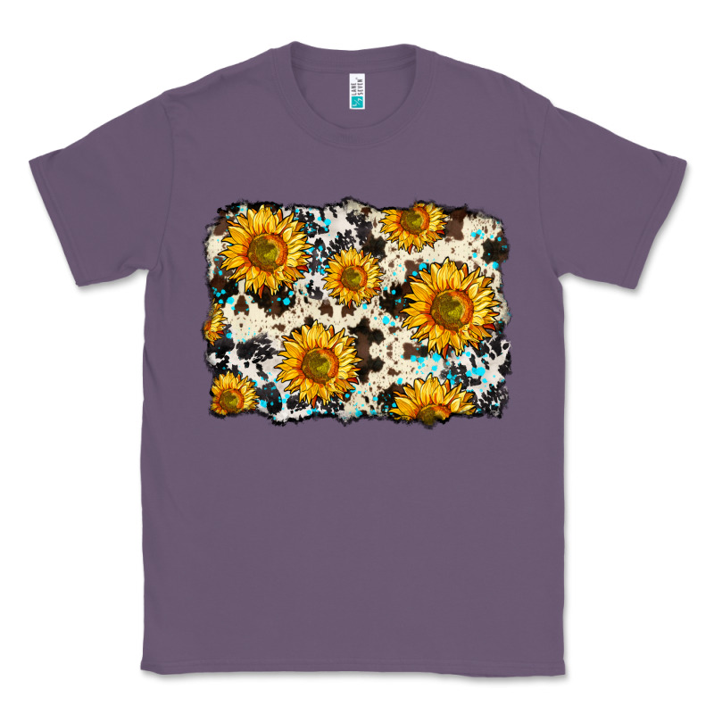 Cowhide Sunflower Pattern Classic Tee by Zillion Design Studio | Teevron