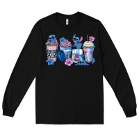Black stitch coffee cups Long Sleeve Tee - Zillion Design Studio