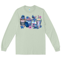 Matcha stitch coffee cups Long Sleeve Tee - Zillion Design Studio