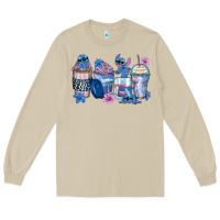 Mushroom stitch coffee cups Long Sleeve Tee - Zillion Design Studio