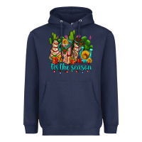 Navy tis the season christmas tree  cake Heavyweight Hoodie - AdoDesignShop