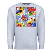Heather Grey patriotic popsicle Premium Sweatshirt - BundleAndBundleShop