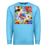 Ocean Blue patriotic popsicle Premium Sweatshirt - BundleAndBundleShop