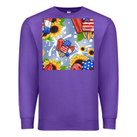 Purple patriotic popsicle Premium Sweatshirt - BundleAndBundleShop