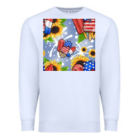 White patriotic popsicle Premium Sweatshirt - BundleAndBundleShop
