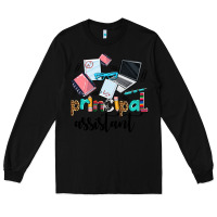 Black principal assistant Long Sleeve Tee - AdoDesignShop