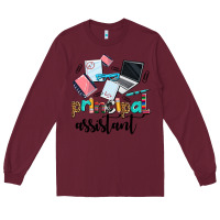 Burgundy principal assistant Long Sleeve Tee - AdoDesignShop