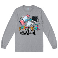 Heather Grey principal assistant Long Sleeve Tee - AdoDesignShop
