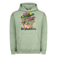Pigment Oil Green the plant lover Urban Hoodie - MaliasSmallBusiness