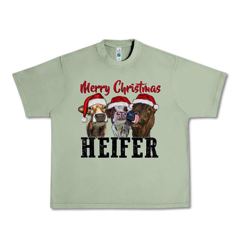 Merry Christmas Heifers Urban Heavy Tee by RanaPortraitStore | Teevron
