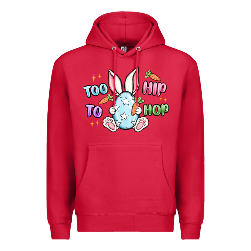 Too Hip To Hop Easter Premium Hoodie by MaliasSmallBusiness | Teevron