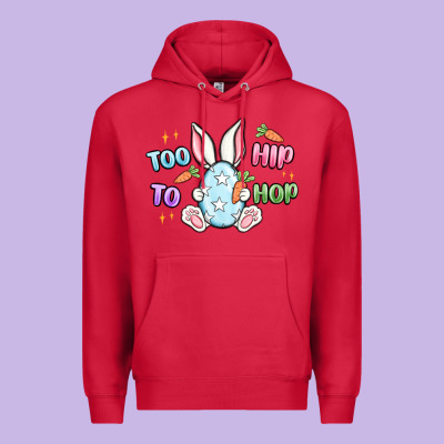 Too Hip To Hop Easter Premium Hoodie Designed By Maliassmallbusiness