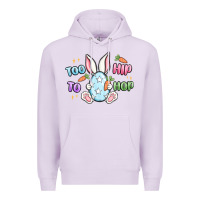 Lilac too hip to hop easter Premium Hoodie - MaliasSmallBusiness
