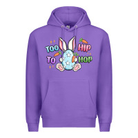Purple too hip to hop easter Premium Hoodie - MaliasSmallBusiness