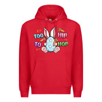 Red too hip to hop easter Premium Hoodie - MaliasSmallBusiness