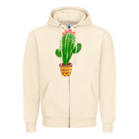 Sandshell mexican cactus Zipper Hoodie - FaDigitalArtStudio