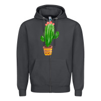 Smoke mexican cactus Zipper Hoodie - FaDigitalArtStudio