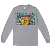 Western Blessed Mom With Sunflower Long Sleeve Tee | Teevron