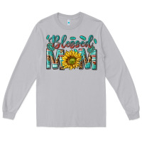 Moon Dust western blessed mom with sunflower Long Sleeve Tee - texasbilliewilder