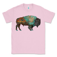 Bubblegum Pink aztec bison Classic Tee - RanaPortraitStore