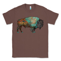 Chestnut aztec bison Classic Tee - RanaPortraitStore