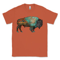 Copper aztec bison Classic Tee - RanaPortraitStore
