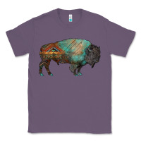 Lavender aztec bison Classic Tee - RanaPortraitStore