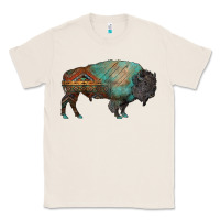 Natural aztec bison Classic Tee - RanaPortraitStore