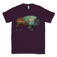 Plum aztec bison Classic Tee - RanaPortraitStore
