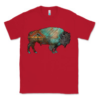 Red aztec bison Classic Tee - RanaPortraitStore