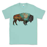 Seafoam aztec bison Classic Tee - RanaPortraitStore