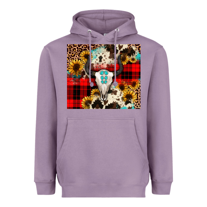 Bullskull Sunflower Heavyweight Hoodie by JahusDesignShop | Teevron