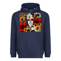 Navy bullskull Sunflower Heavyweight Hoodie - JahusDesignShop