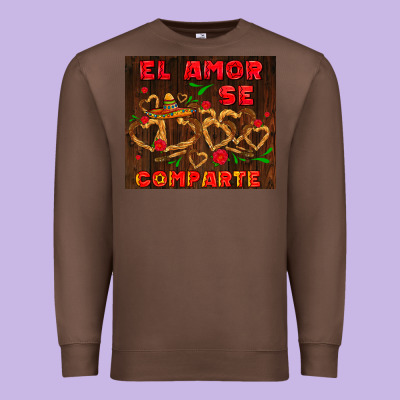 El Amor Se Comparte With Churros Premium Sweatshirt Designed By Adodesignshop