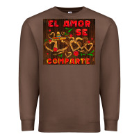 Chestnut el amor se comparte with churros Premium Sweatshirt - AdoDesignShop
