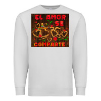 Dove Grey el amor se comparte with churros Premium Sweatshirt - AdoDesignShop