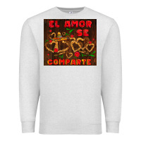 Oatmeal Heather el amor se comparte with churros Premium Sweatshirt - AdoDesignShop
