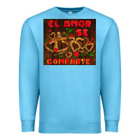 Ocean Blue el amor se comparte with churros Premium Sweatshirt - AdoDesignShop