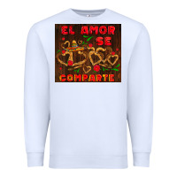 White el amor se comparte with churros Premium Sweatshirt - AdoDesignShop