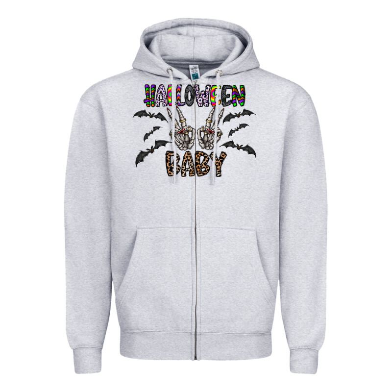 Halloween Baby Zipper Hoodie by CowhideDigitalArt | Teevron