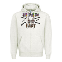Oatmeal Heather halloween baby Zipper Hoodie - CowhideDigitalArt