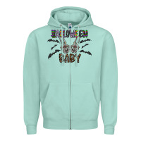 Seafoam halloween baby Zipper Hoodie - CowhideDigitalArt
