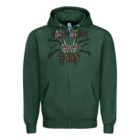 Sports Green halloween baby Zipper Hoodie - CowhideDigitalArt