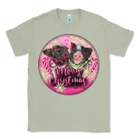 Matcha Pink Merry Christmas Pig Classic Tee - FaDigitalArtStudio