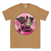 Toasted Coconut Pink Merry Christmas Pig Classic Tee - FaDigitalArtStudio