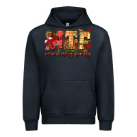 Navy funny thanksgiving wine turkey family Urban Hoodie - MaliasSmallBusiness